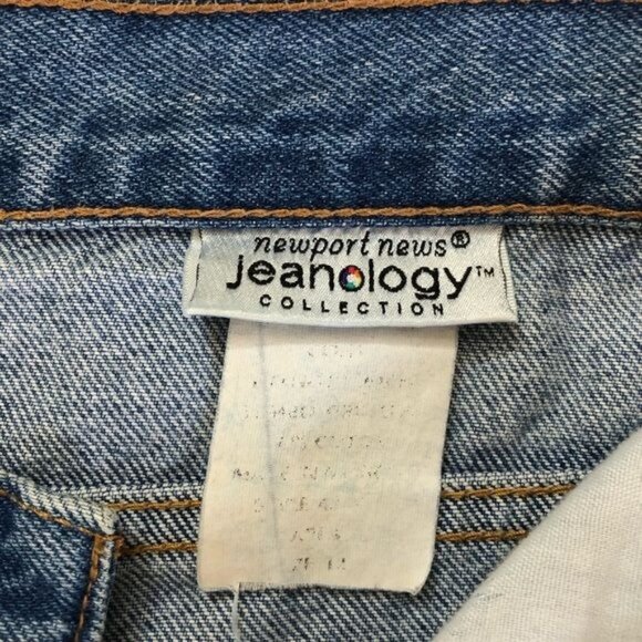 Vintage Newport News Jeanology High Rise Cropped Capri Denim Jeans Size 28 - Picture 9 of 9